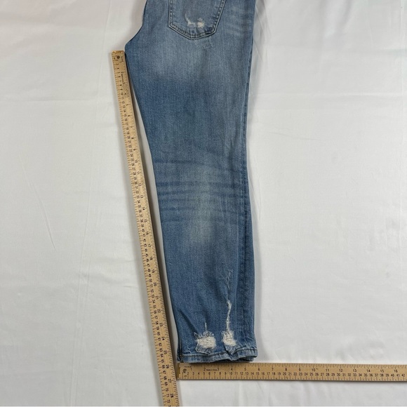 Zara Woman Premium Denim Collection Distressed Ripped Blue Jeans Women’s USA- 8 - Picture 16 of 16